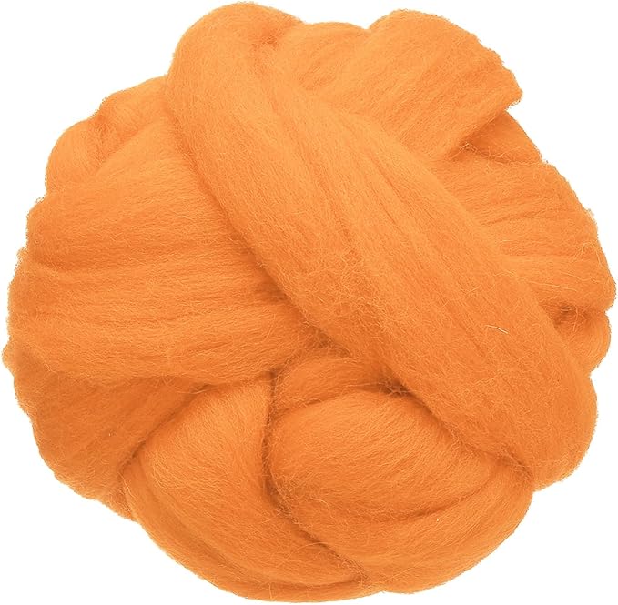 uxcell 3.53oz Wool Roving Yarn, Needle Felting Wool Fiber DIY Craft Needle Wet by uxcell