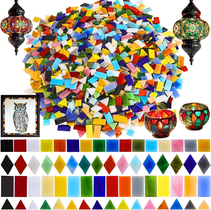 2400 Pcs Mosaic Tiles, Glass Mosaic Tiles - Image 8