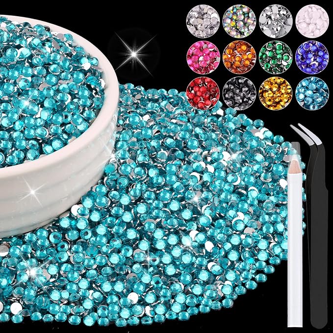 8000PCS 3mm Resin Rhinestones Bulk by BELLEBOOST