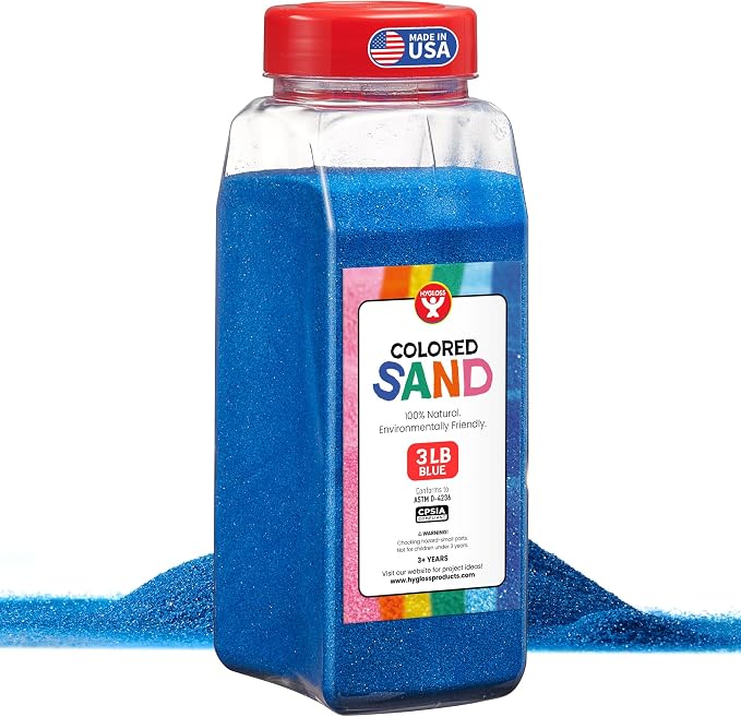 Hygloss Colored Sand for Crafts – 3 lb Bottle by HyglossProductsInc