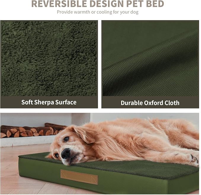 Comfort Dog Bed for Small Dogs & Cats, Waterproof Dog Crate Mat Orthopedic Egg - Image 7