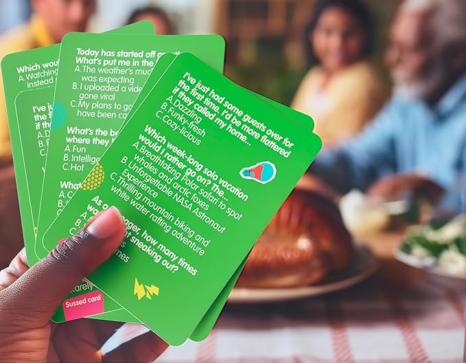 SUSSED “What Would You Do?” Pocket-Sized Question Cards – 231 Fun Conversation Starters for Teens Ages 15+ & Adults | Gift for Travel, Office, Friends & Road Trips