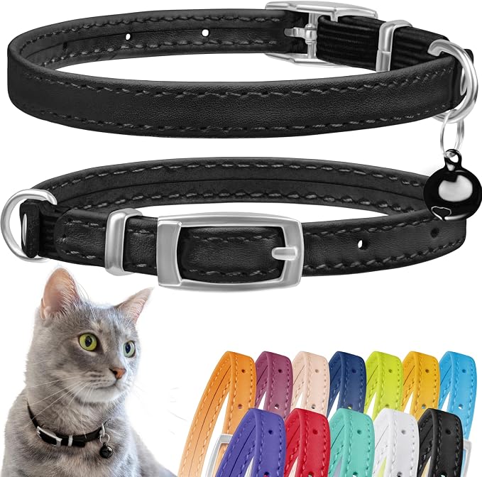 CollarDirect Leather Cat Collar by CollarDirect