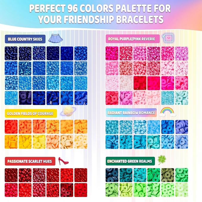 Goldwise Friendship Bracelet Kit 6 Boxes, Bracelet Making Kits - Image 4