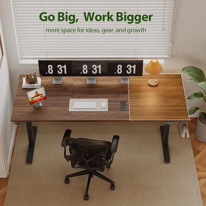 Agilestic Electric Standing Desk, 71 x 31.5 Inches Height Adjustable Desk - Image 4
