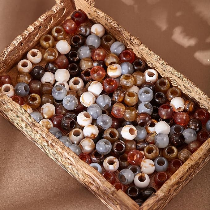 160pcs 12mm Acrylic Beads Large Hole - Image 6