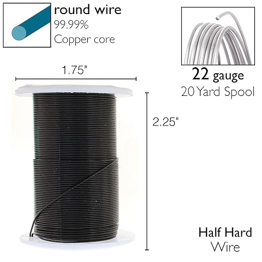 The Beadsmith Wire Elements 22-Gauge Lacquered Tarnish-Resistant Copper Wire - Image 4