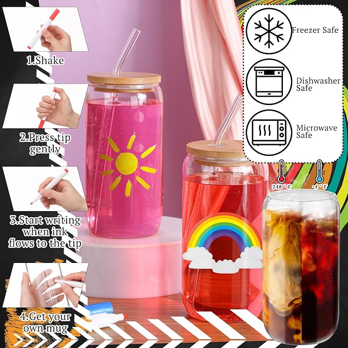 Pickmesh 6 Set Graduation Gift Glass Painting Kit - Image 3