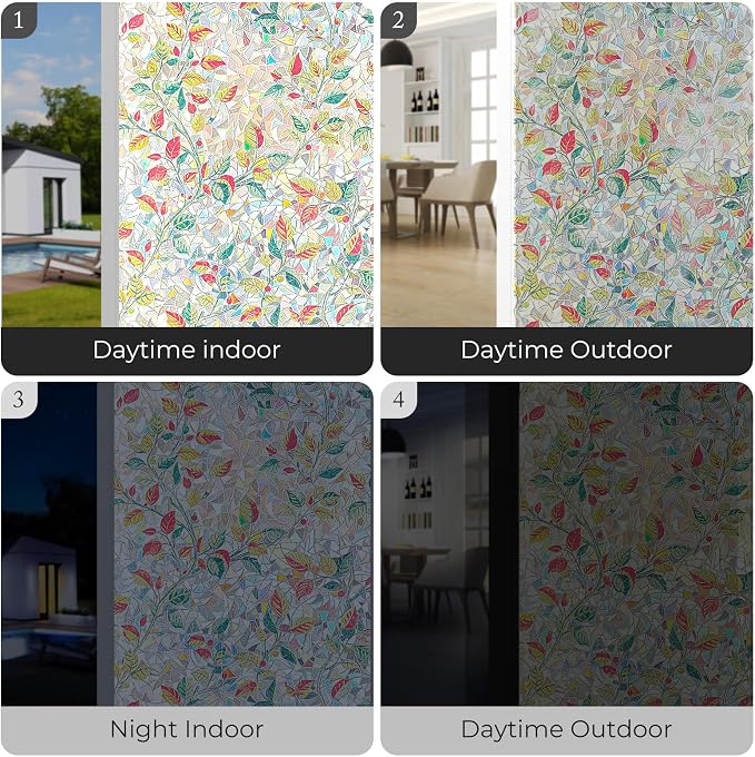 ADD.HERES Window Privacy Film, Stained Glass Decorative Static Cling, Removable - Image 7
