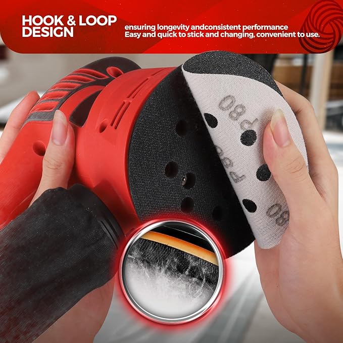 100PCS 5 inch Silicon Carbide Sanding Discs 600 Grit, Wet Dry Orbital 5 Sander Hook and Loop Sandpaper Disc, Best for Metal,Automotive,Wood Polishing