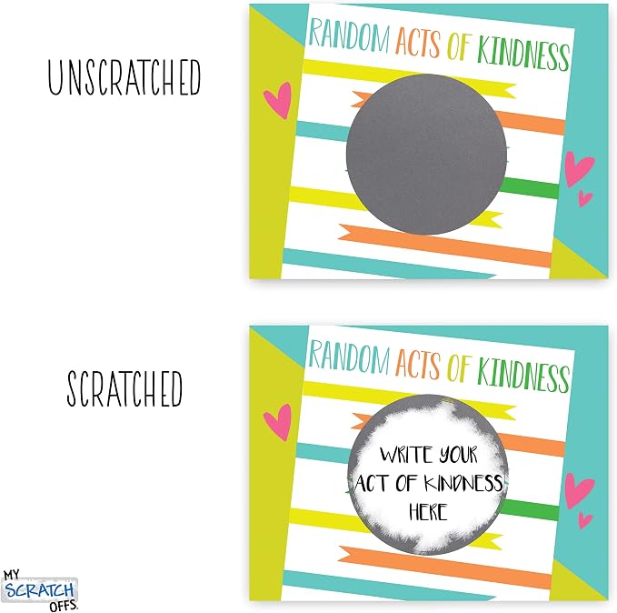Make Your Own DIY Scratch Off ScratchNotes 20 Pack 3x4 Note Cards & Stickers - Image 6