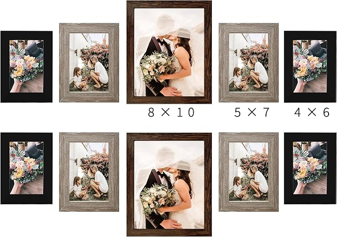 LUCKYLIFE Gallery Wall Frame Set, Picture Frames Collage 10-Pack - Image 7