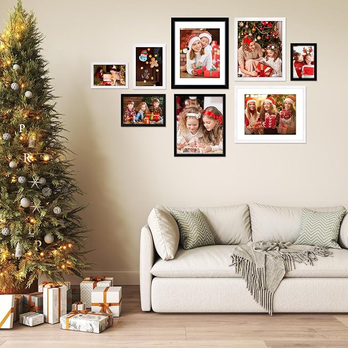 FIXSMITH 11x14 Picture Frame Set of 6, Display Pictures 8x10 - Image 7