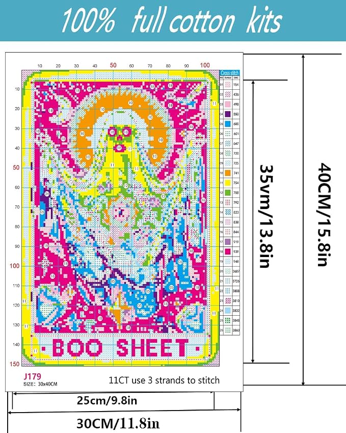Halloween Stamped Cross Stitch Kits - Image 2