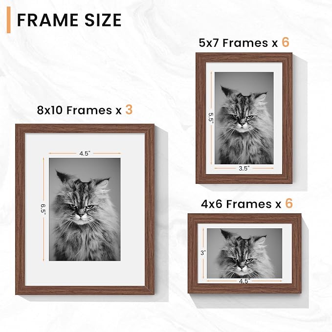 Venusmiles 15 Pack Picture Frames Collage Wall Decor, Gallery Frame Set - Image 5