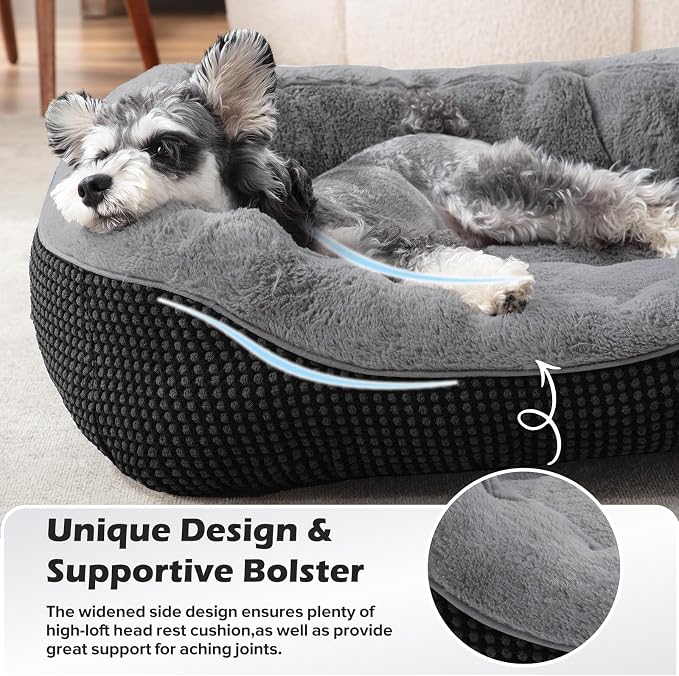 INVENHO Small Dog Bed Orthopedic Warming Soft Calming Sleeping Durable - Image 4