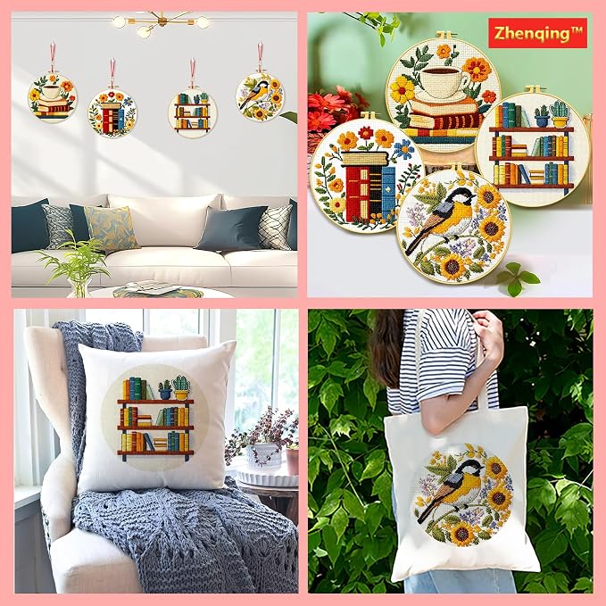 Zhenqing Book Lover's Cross Stitch Kit - Image 7