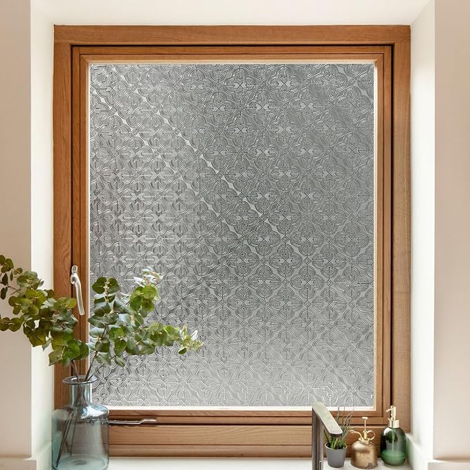 Add.Heres Stained Glass Window Privacy Film, 3D Static Cling Removable Window - Image 7