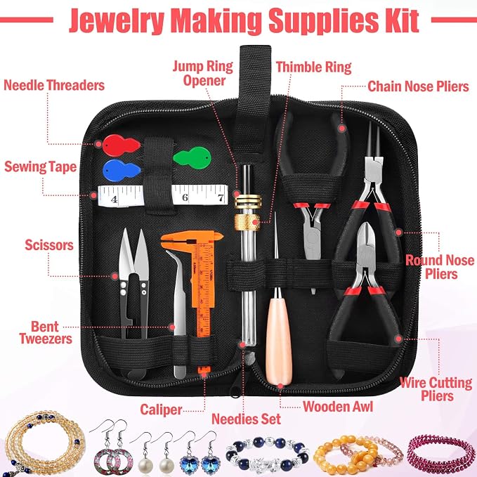 Thrilez Wire Wrapping for Jewelry Making, Repair and Beading Supplies Kit - Image 4