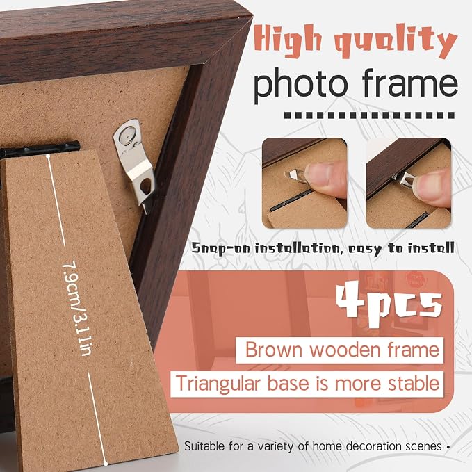 GarfxG Needle Felting Kit for Beginners, Foam Pad, Felt Cloth, Picture Frame - Image 4