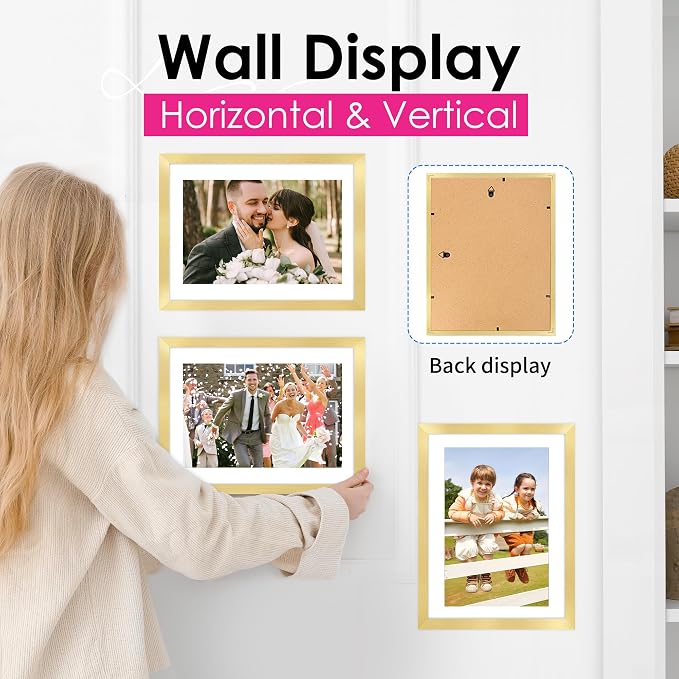 FIXSMITH A4 Picture Frame Set of 2, Display Pictures 6x8 - Image 5