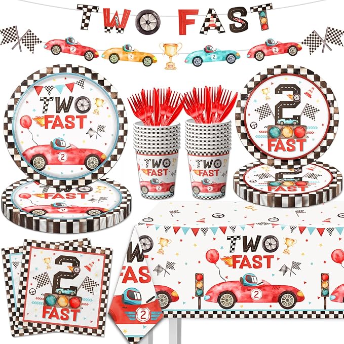 Two Fast Birthday Party Supplies by CMUSKO