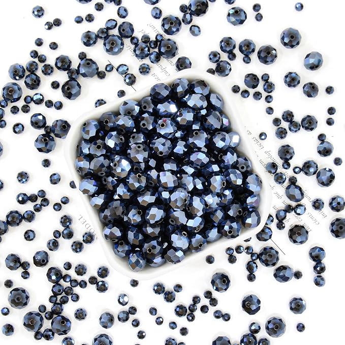 800Pcs 4/6/8/10mm Crystal Glass Beads - Image 3