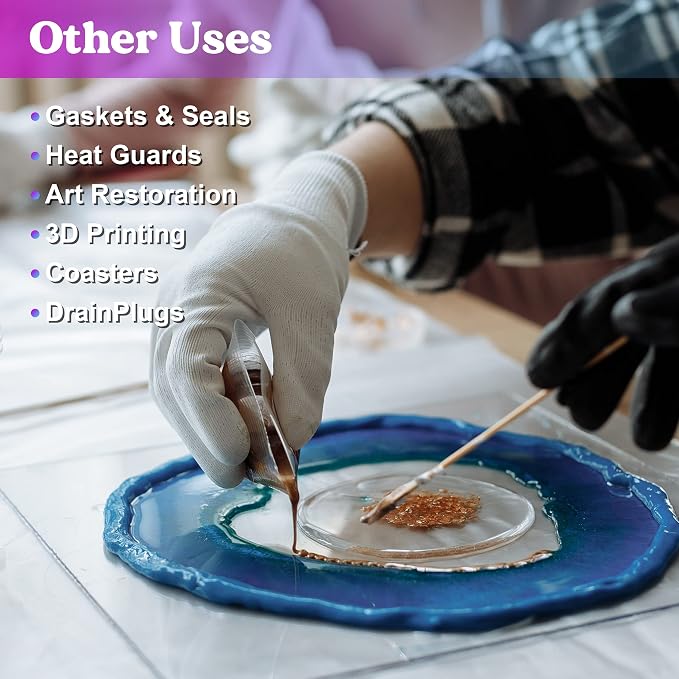 LET'S RESIN Silicone Putty, 1LB/40A Mold Making Kit, Strong & Flexible - Image 6
