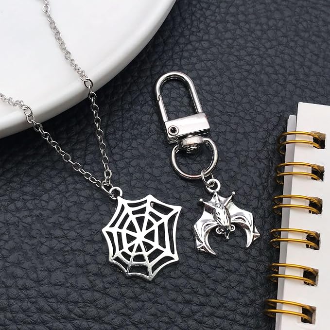 WOCRAFT 60pcs Antique Silver Halloween Bracelet Charms - Image 6