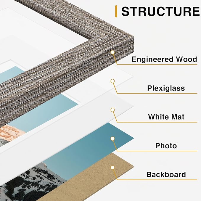 Vittanly 15 Pack Picture Frames Collage Wall Decor - Image 5