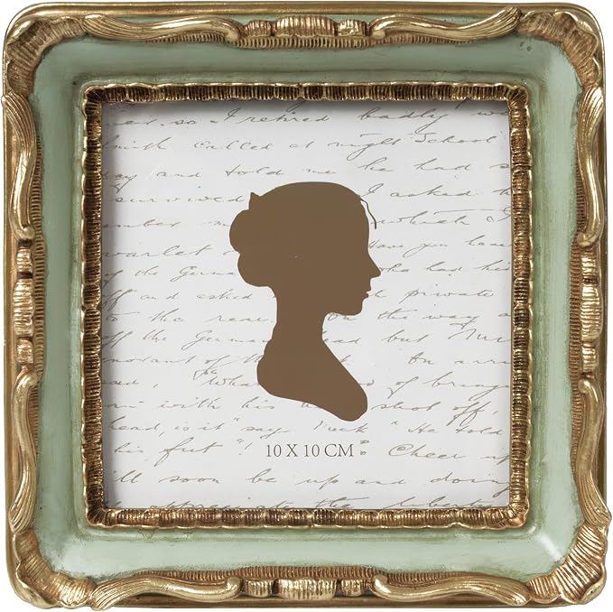 AELS 4x4 Inch Vintage Picture Frame, Elegant Antique Square Photo Frames by AELS
