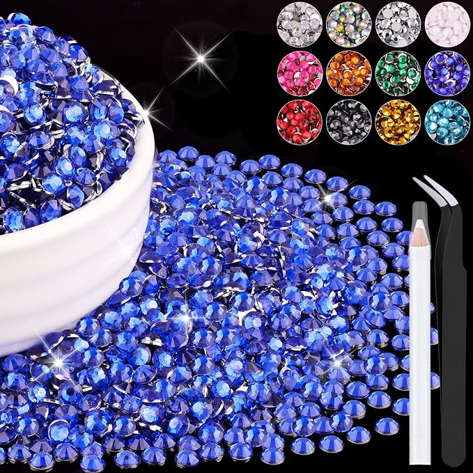 6000PCS 4mm Resin Rhinestones Bulk by BELLEBOOST