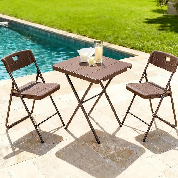 Folding Table, Square Folding Card Table - Image 6