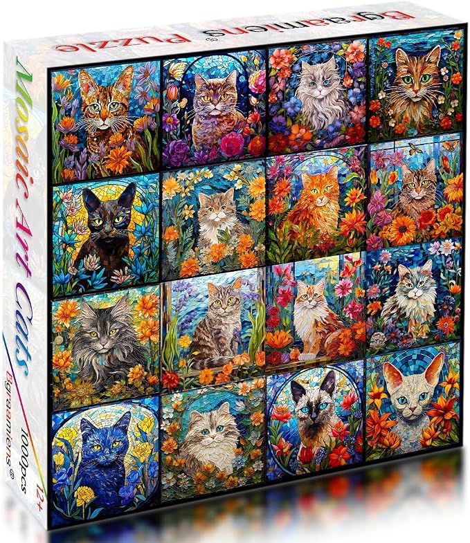 Bgraamiens Cats Mosaic Art Puzzle - Image 2