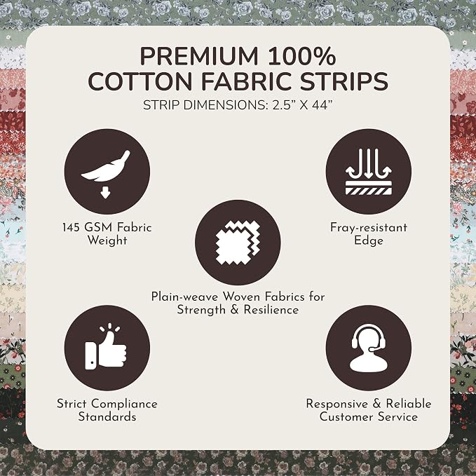 Tinyspool & Co.'s Twirlie Roll 40 Precut Quilting Fabric Strips - Image 5