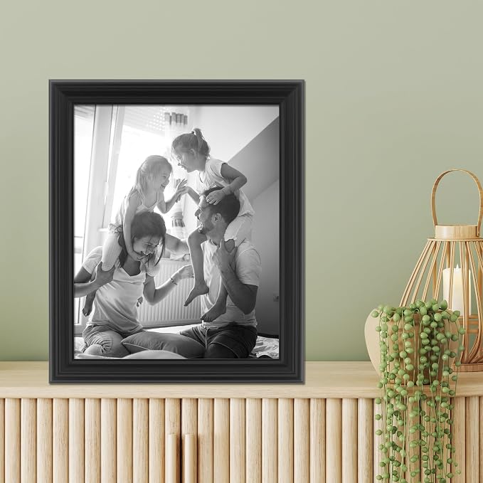 Lawrence Frames 8x10 Classic Detailed Black Picture Frame - Image 2