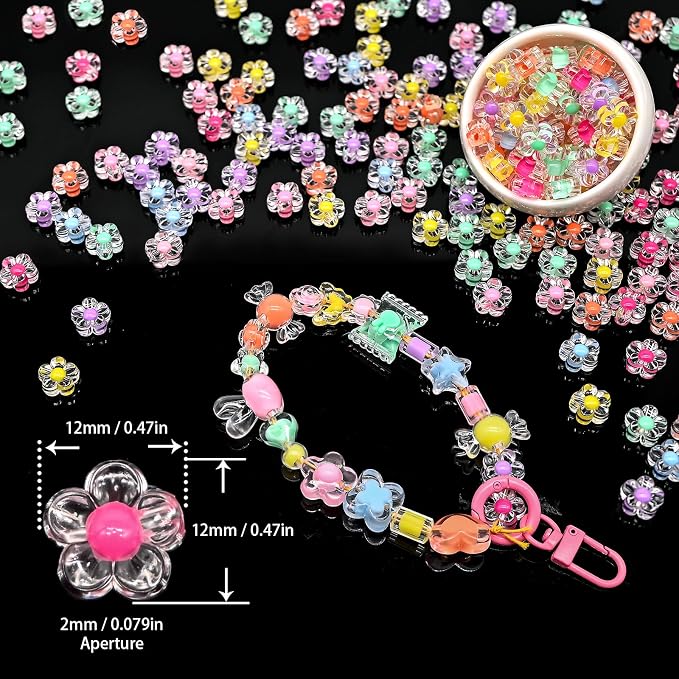 200+ pcs Candy Bulk Assorted Cute Kandi Beads - Image 2
