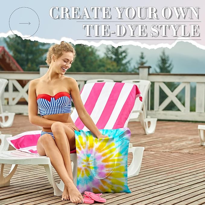 Silkfly 8 Pcs Cotton Items for Tie Dye - Image 4