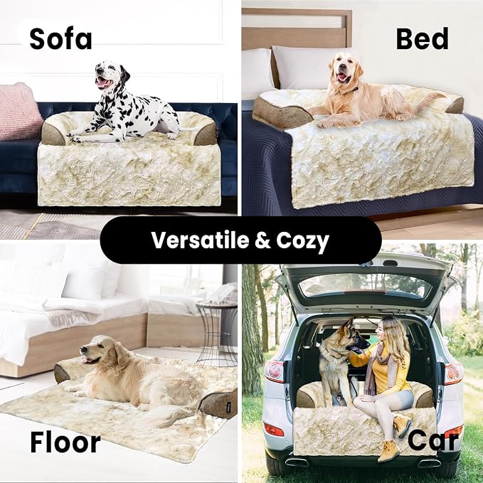 Calming Dog Couch Bed for Medium Dogs/Cats, 35 x 31 inch Waterproof Removable - Image 4