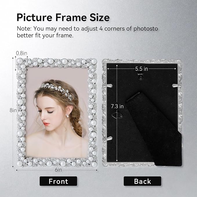 DIKAR 5x7 Picture Frame, Wedding Picture Frame - Image 3