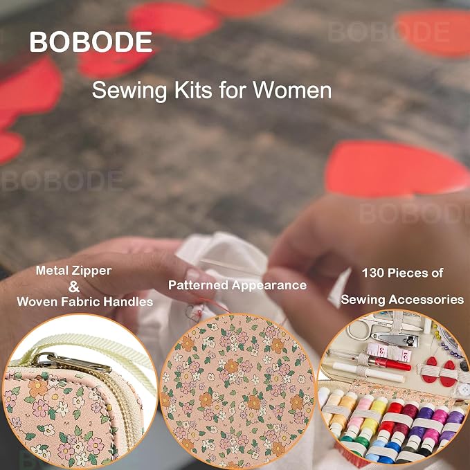 Sewing Project Kits Floral Pattern Sewing Kit - Image 3