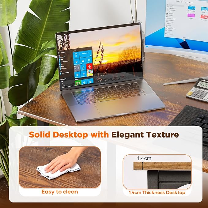 PayLessHere | 63 Inch Computer Desk | Vintage | Office Desk - Image 4