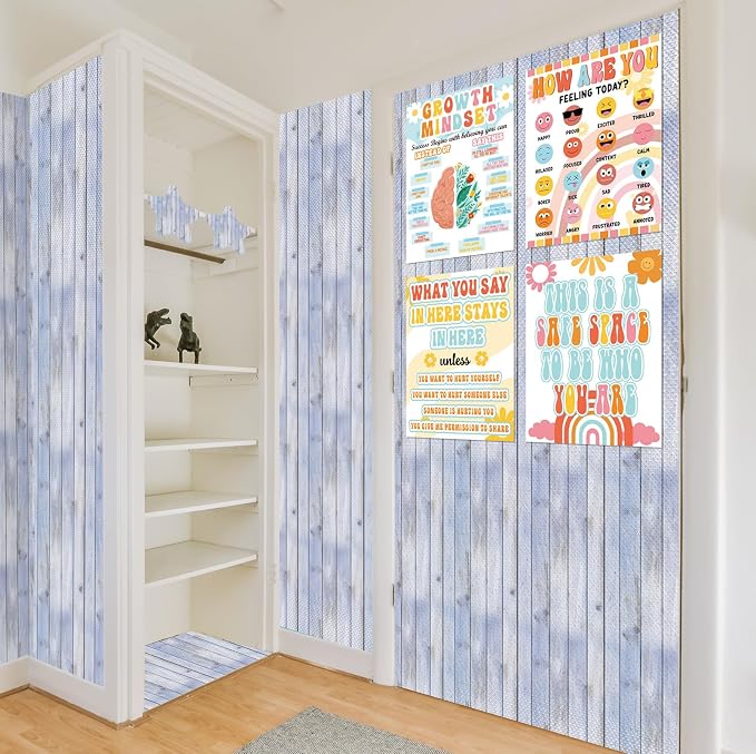 Inkspire Beach Wood Bulletin Board Paper Roll, 14.8FTx47IN Large Reusable - Image 7