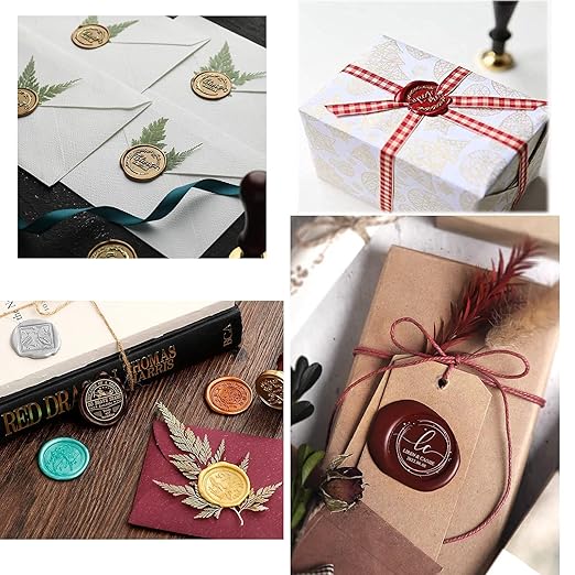 12 Pieces Sealing Wax Sticks with Wicks for Letter Seal Wax Stamp,Wedding Invitations, Packaging Decoration,Christmas Gift Ideas (Color A)
