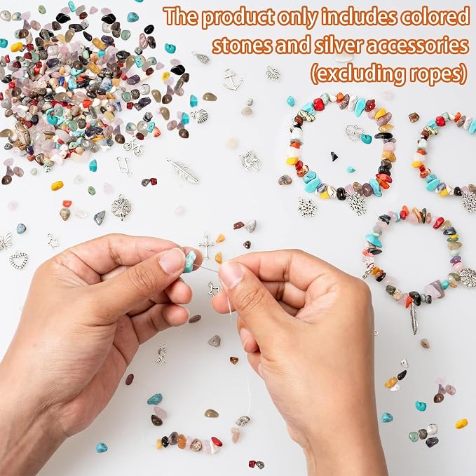 Natural Chip Stones for Bracelet - Image 9
