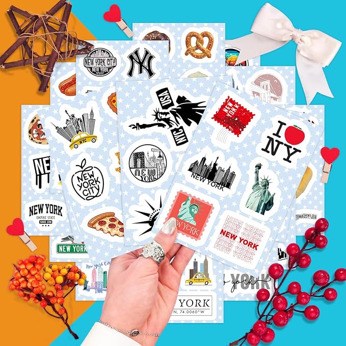 BulbaCraft 100Pcs New York Stickers - Image 7
