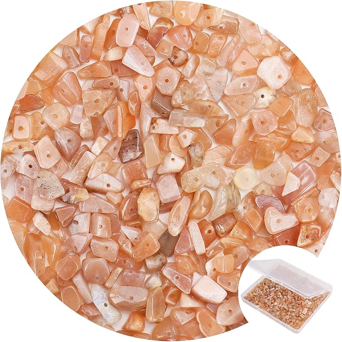 456 PCs Natural Chip Stone Beads, 5-8mm Irregular Multicolor Gemstones Loose by BONNY+BOXX