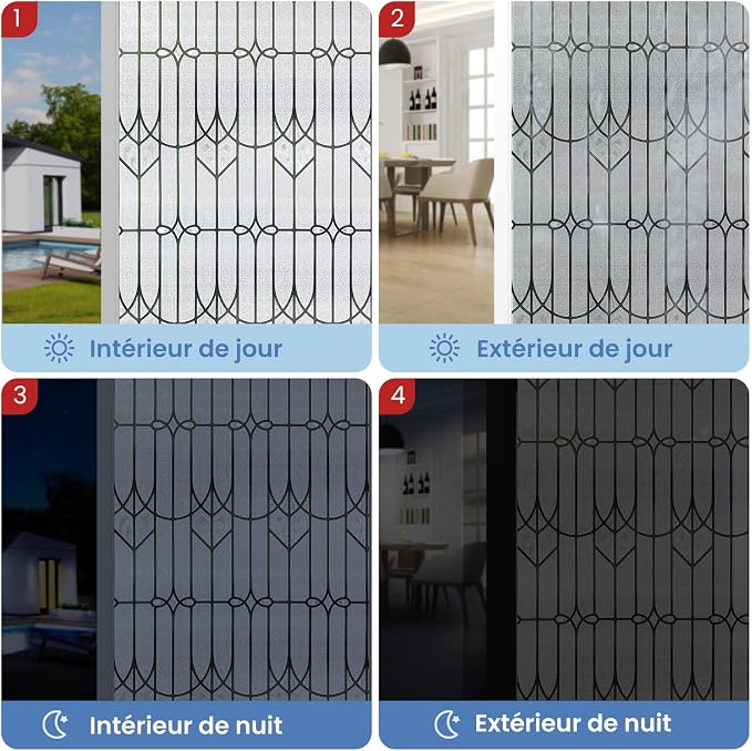 3D Stained Glass Window Film, Decorative Window Privacy Film - Image 4
