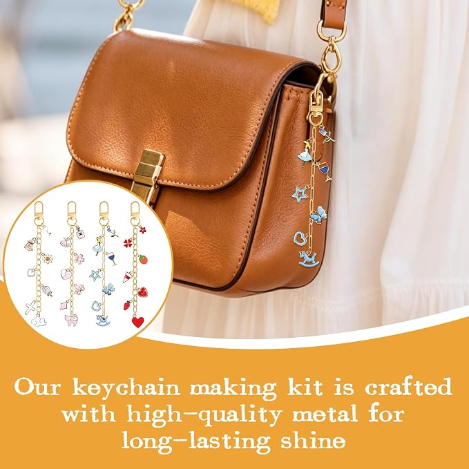 SUTROMA 423Pcs Lip Gloss Keychain Making Kit - Image 6