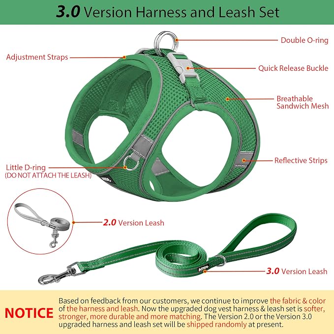 AIITLE Easy Walk Dog Harness and Leash Set - Image 4